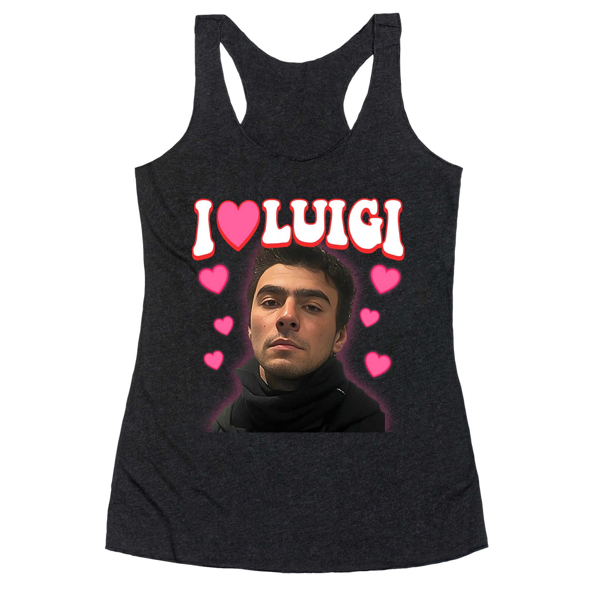 I Love Luigi Mangione Racerback Tank